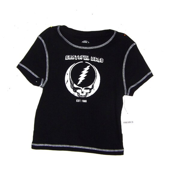 Forever 21 Grateful Dead Black T-Shirt Women  Size Small - Picture 3 of 4